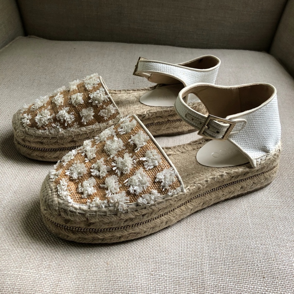 Jimmy Choo Flatform Espadrilles Sandals Delphine 7 - Picture 2 of 8